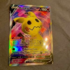 HOLO POKEMON CARDS MIMIKYU V